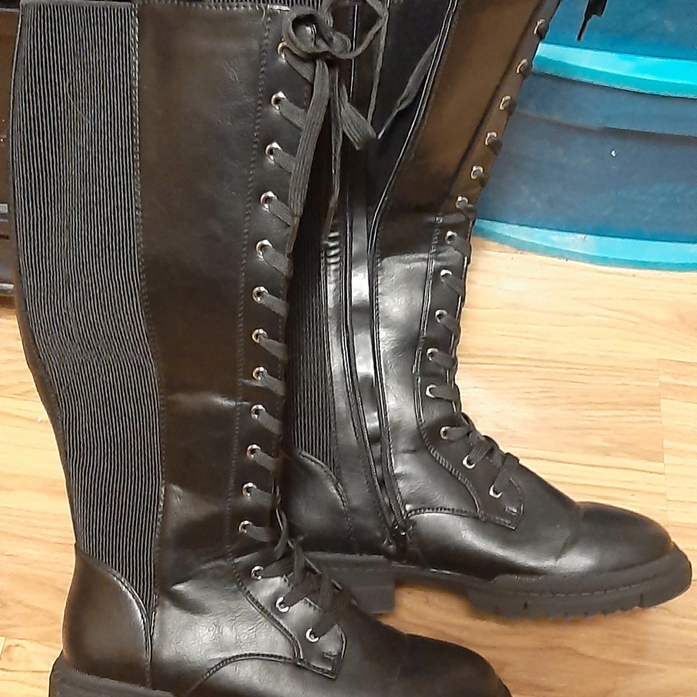Black high boots